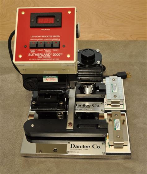 OEM Ink Rub Tester|sutherland 2000 rub tester instructions.